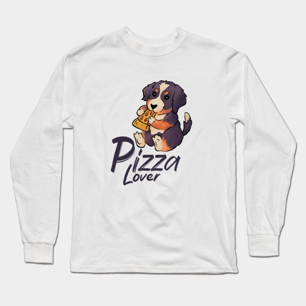Pizza Dog Long Sleeve T-Shirt by ArtRoute02